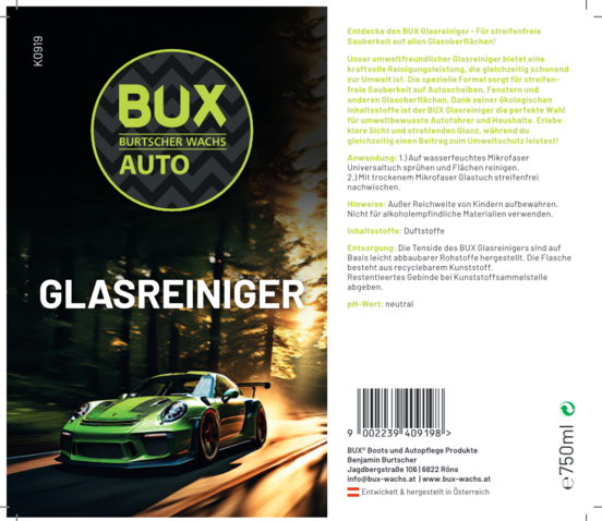 BUX Glasreiniger 750ml-A-Nr-K0919-02-BUX-Shop