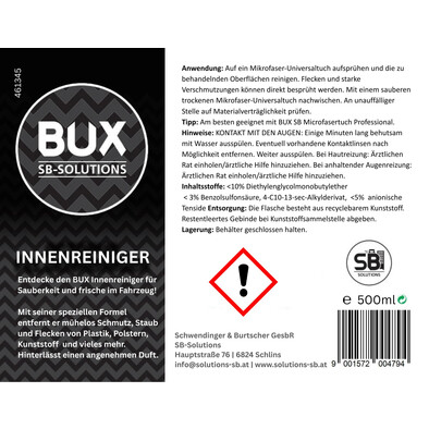 BUX Innenreiniger Universal 500ml -A-Nr-461345-01-BUX-Shop