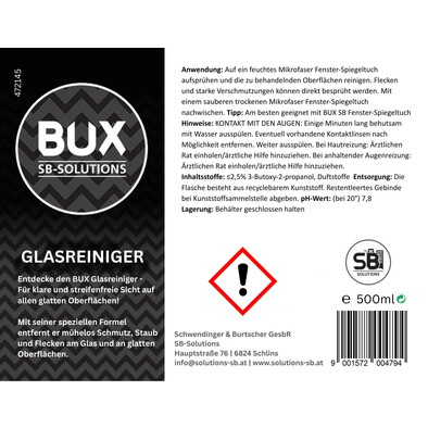 BUX Glasreiniger 500ml-A-Nr-472145-01-BUX-Shop